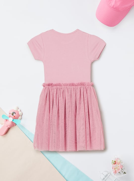 Girls Sequins Embellished Dress