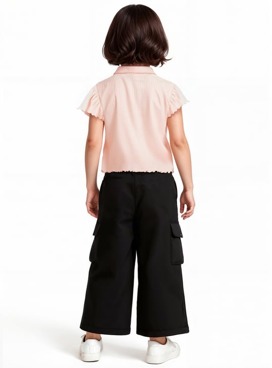 Girls Knit Polo T-shirt