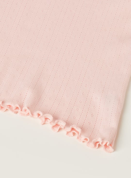 Girls Knit Polo T-shirt