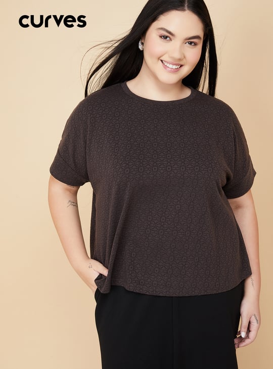Women Floral Knitted Top