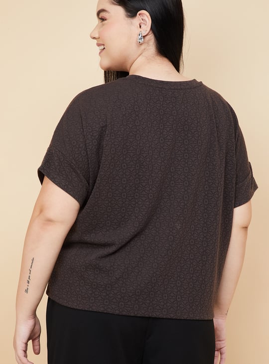 Women Floral Knitted Top