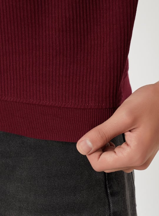 Boys Ribbed Polo T-shirt