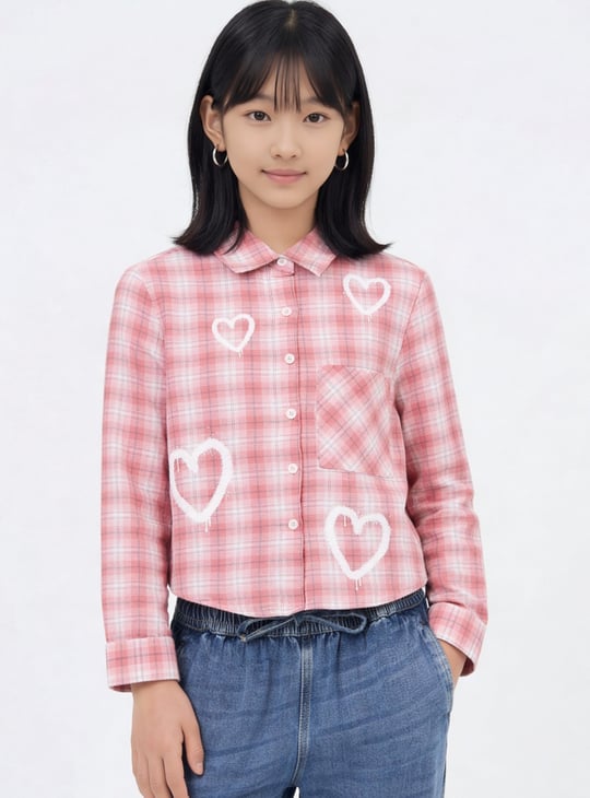 Girls Checked Shirt