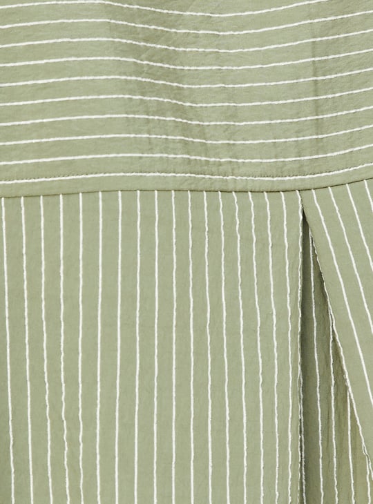 Women Striped Oversized Shirt