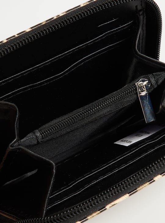 Women Animal Print Zip Around Wallet