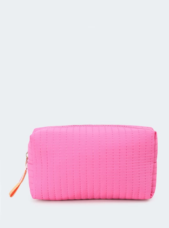 Women Textured Zip Pouch
