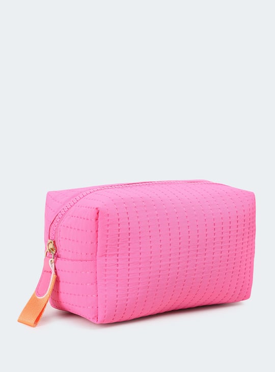 Women Textured Zip Pouch