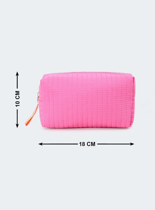 Women Textured Zip Pouch
