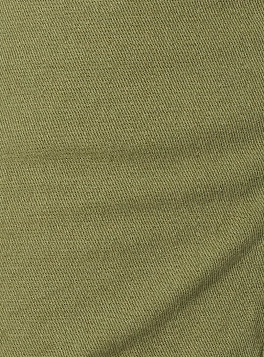 Girls Solid Wide Leg Cargo Trousers
