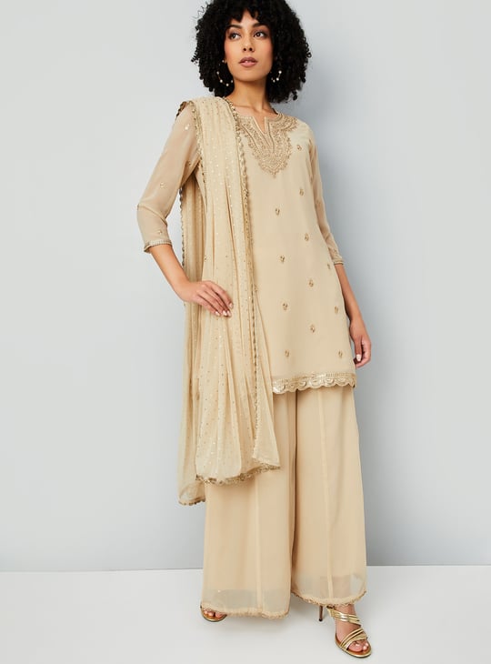 Women Embellished A-line Kurti Set