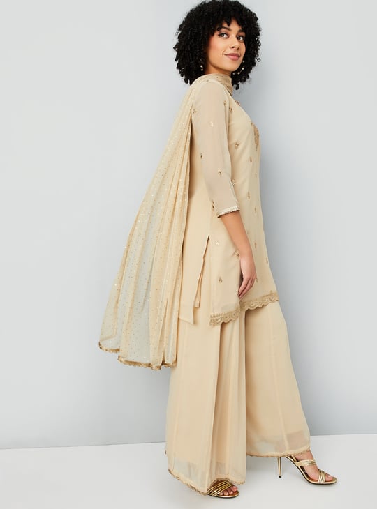 Women Embellished A-line Kurti Set