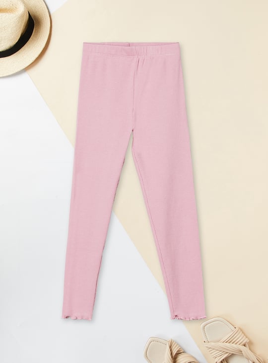 Girls Textured Leggings