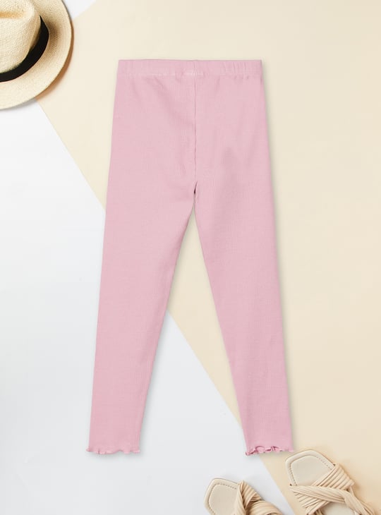 Girls Textured Leggings