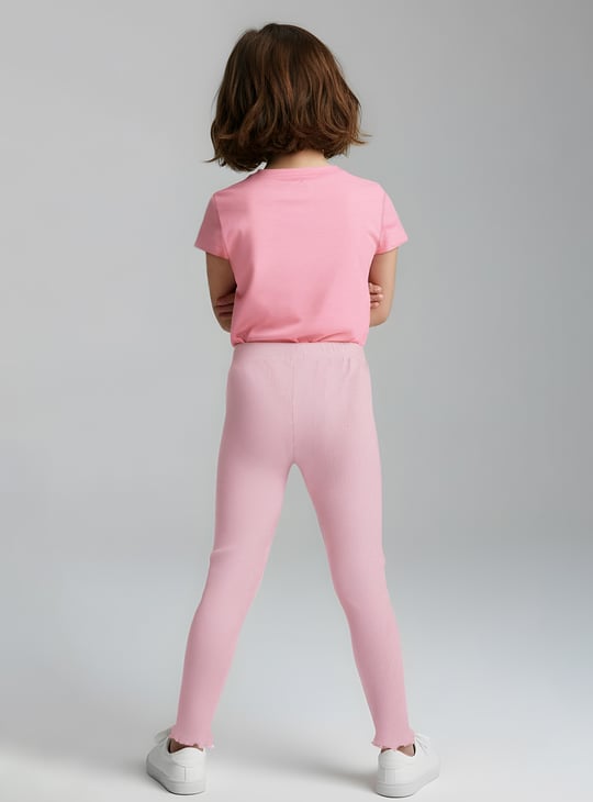 Girls Textured Leggings