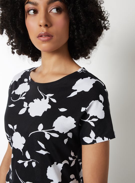 Women Floral Print T-shirt