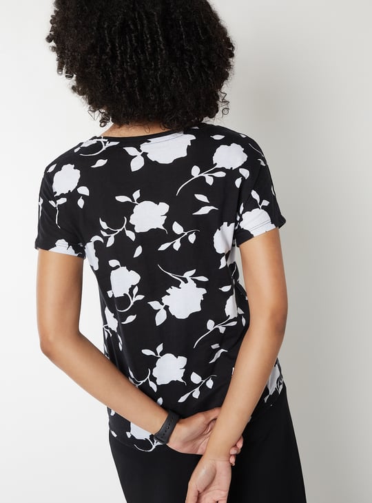 Women Floral Print T-shirt