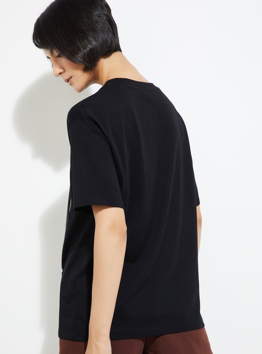 ALAYA F x URB_N Women Wednesday Print Oversized T-shirt