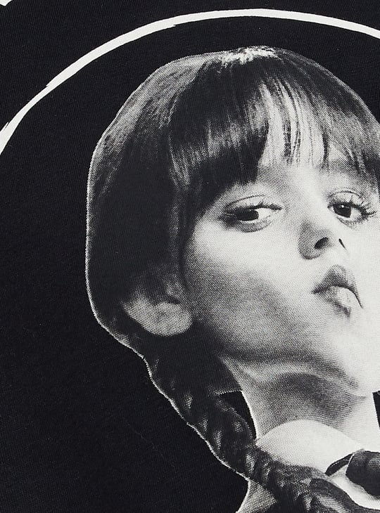 ALAYA F x URB_N Women Wednesday Print Oversized T-shirt