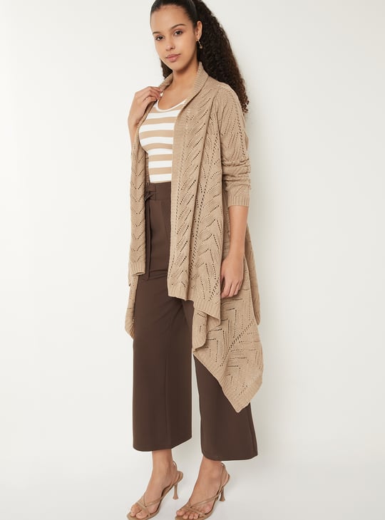 Women Crochet Waterfall Shrug