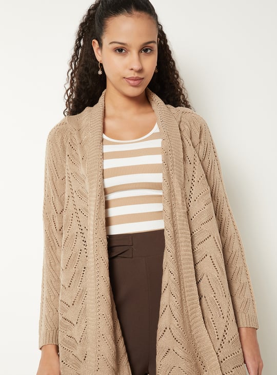 Women Crochet Waterfall Shrug