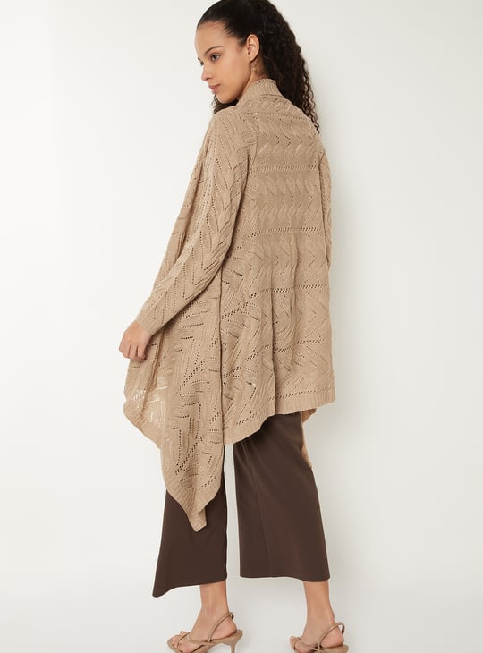 Women Crochet Waterfall Shrug