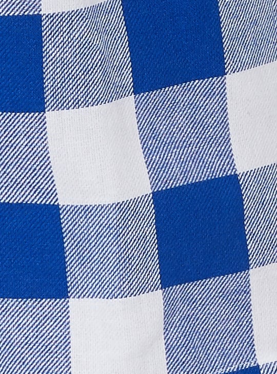 Women Checked Shorts Set