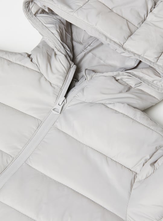Boys Quilted Hooded Jacket