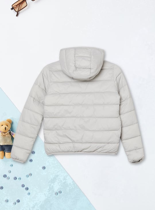 Boys Quilted Hooded Jacket