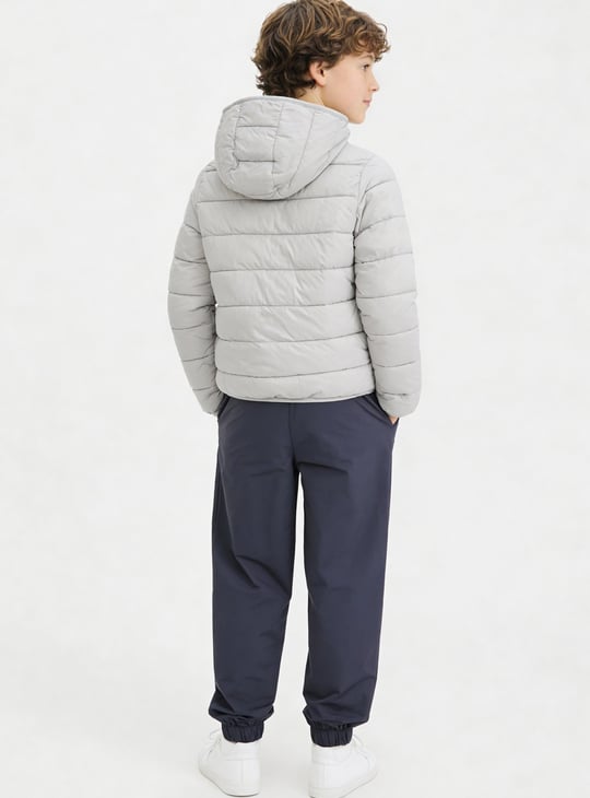 Boys Quilted Hooded Jacket