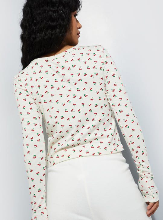 ALAYA F x URB_N Women Cherry Print Top