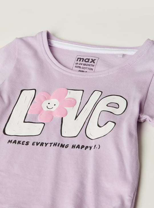 Girls Printed T-shirt - Pack of 3