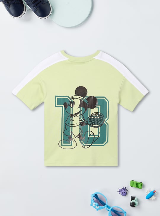 Boys Mickey Mouse Printed T-shirt