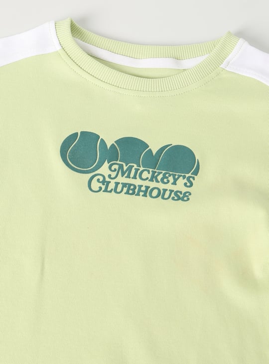 Boys Mickey Mouse Printed T-shirt