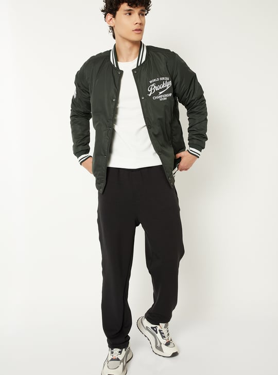 Men Embroidered Varsity Jacket