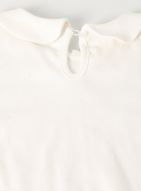 Girls Checked Dungaree Dress with Top