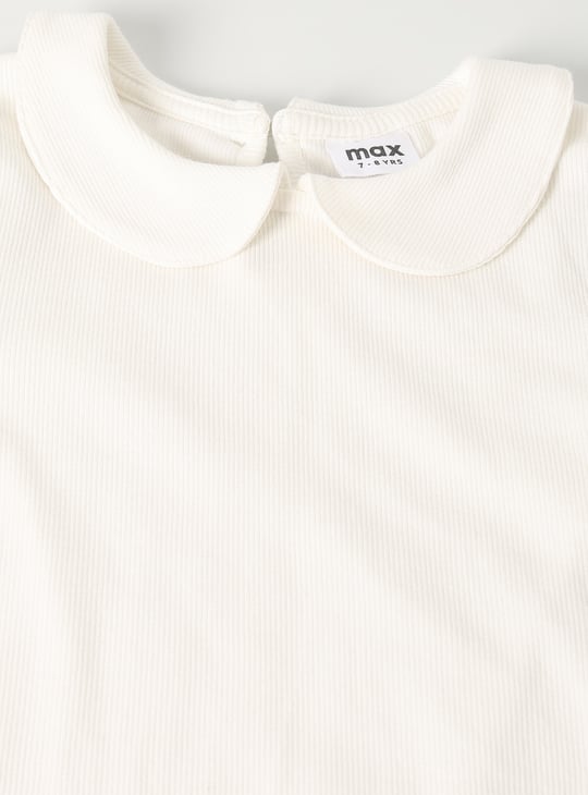 Girls Checked Dungaree Dress with Top