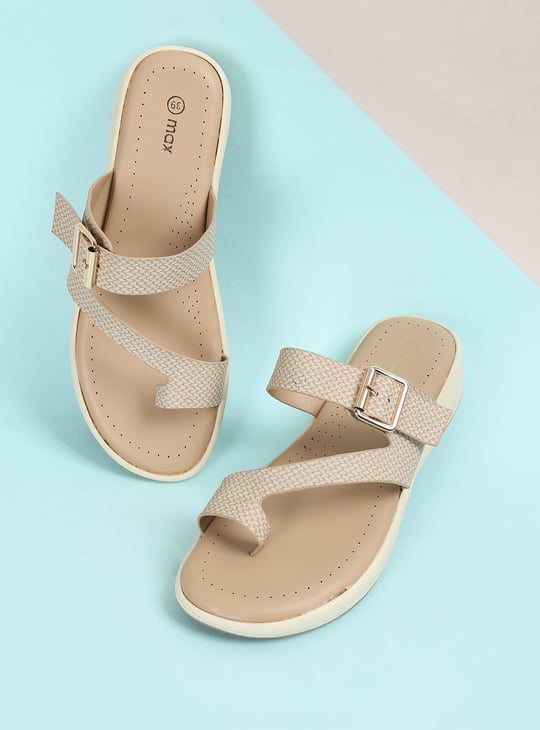 Women Textured One-Toe Flats