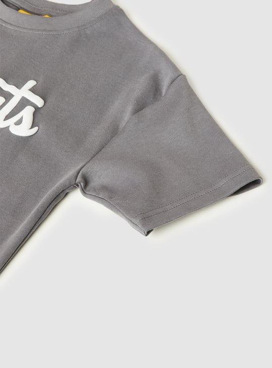 Boys Peanuts Print Shorts Set