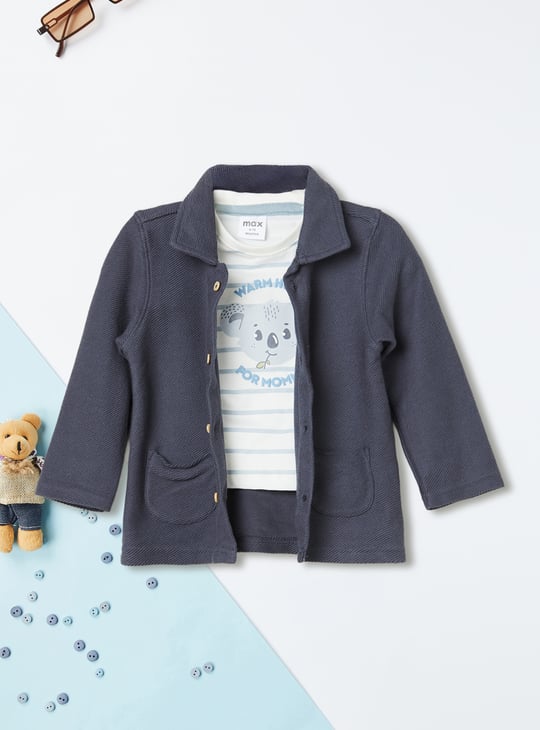 Boys Solid Joggers Set