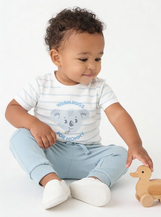 Boys Solid Joggers Set