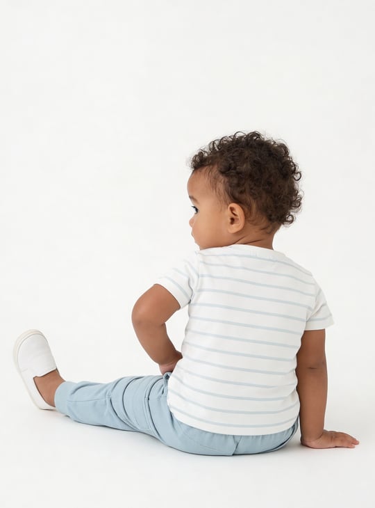 Boys Solid Joggers Set