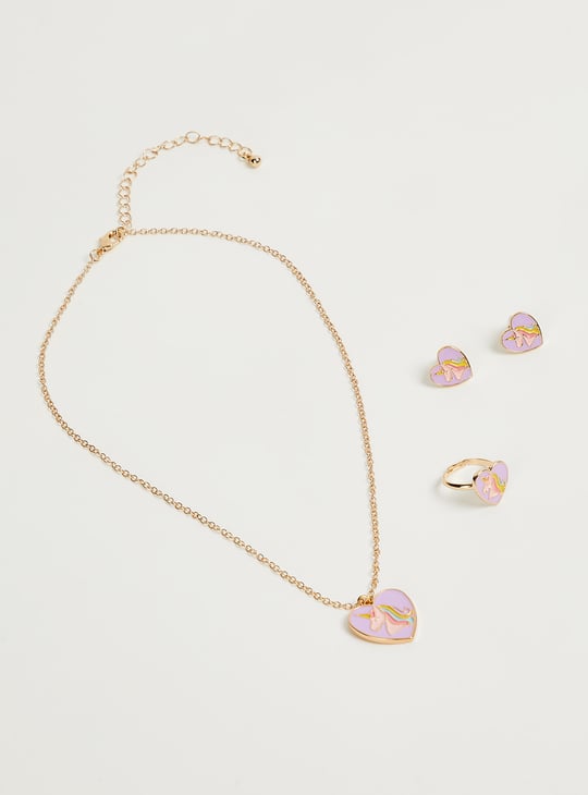 Girls Unicorn Jewellery Set