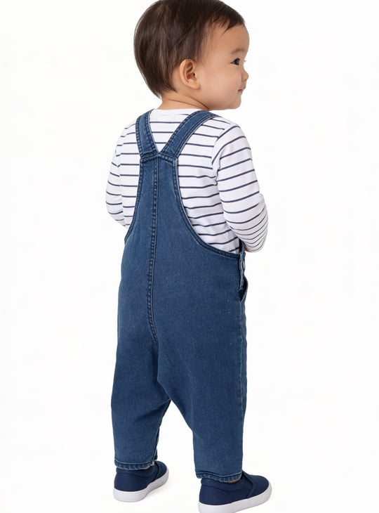 Boys Denim Dungaree with T-shirt