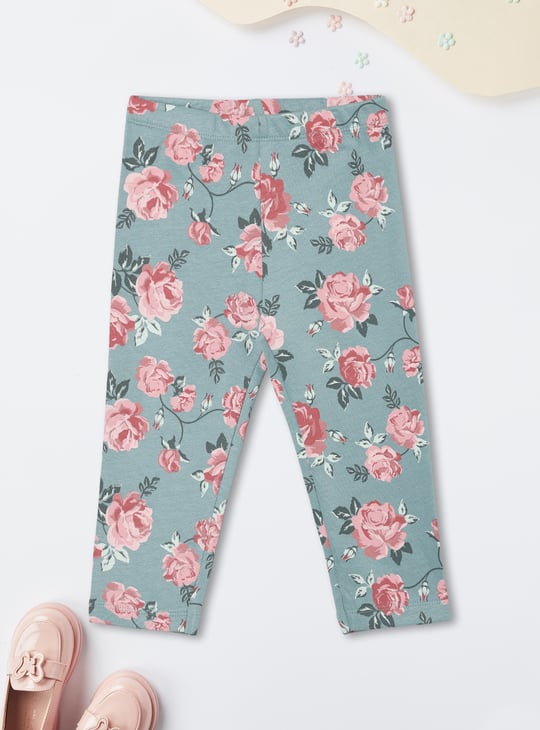 Girls Printed Leggings Set