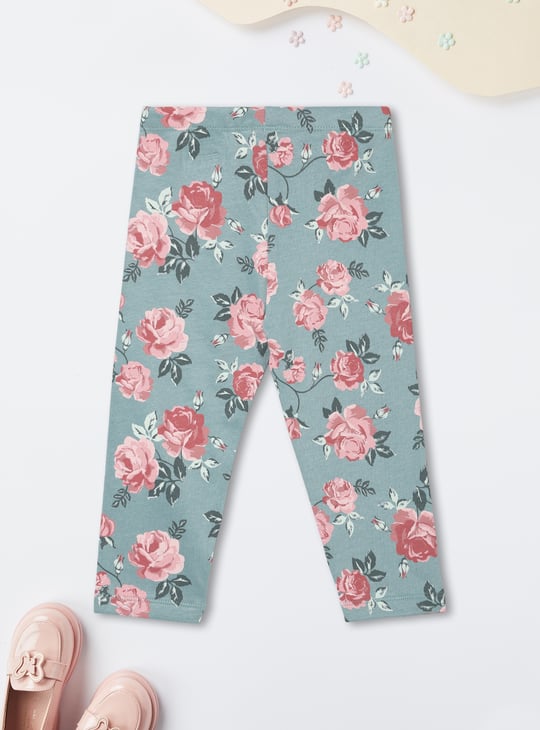 Girls Printed Leggings Set