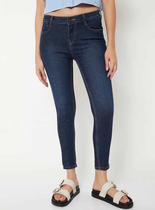 Women Washed Skinny Fit Jeans