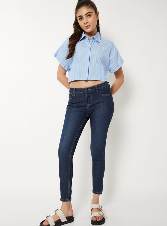 Women Washed Skinny Fit Jeans