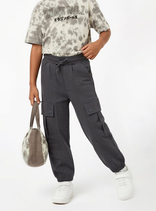 cargo pants charcoal grey joggers boys