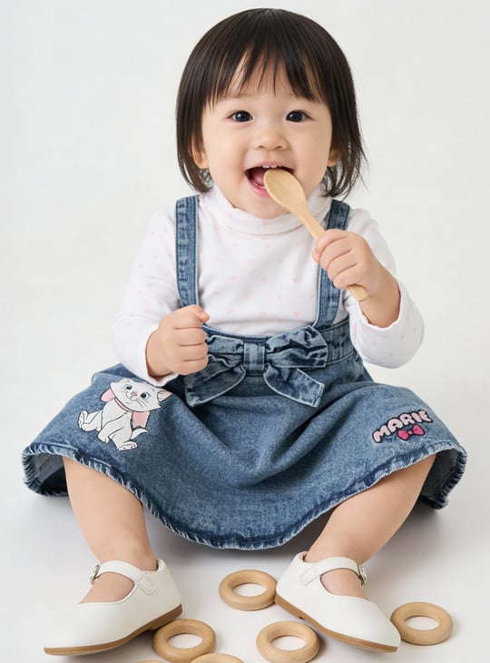 Girls Marie Printed Skirt with T-shirt