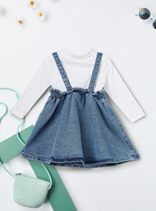 Girls Marie Printed Skirt with T-shirt